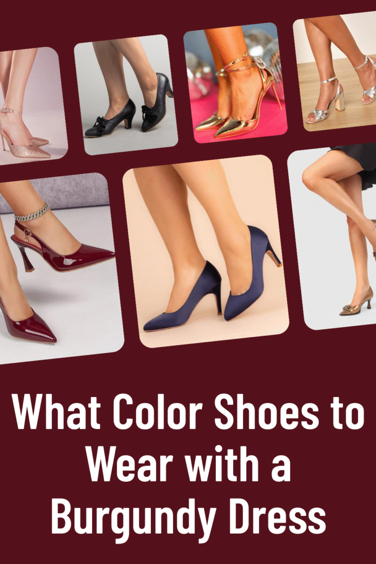 What Color Shoes to Wear with a Burgundy Dress