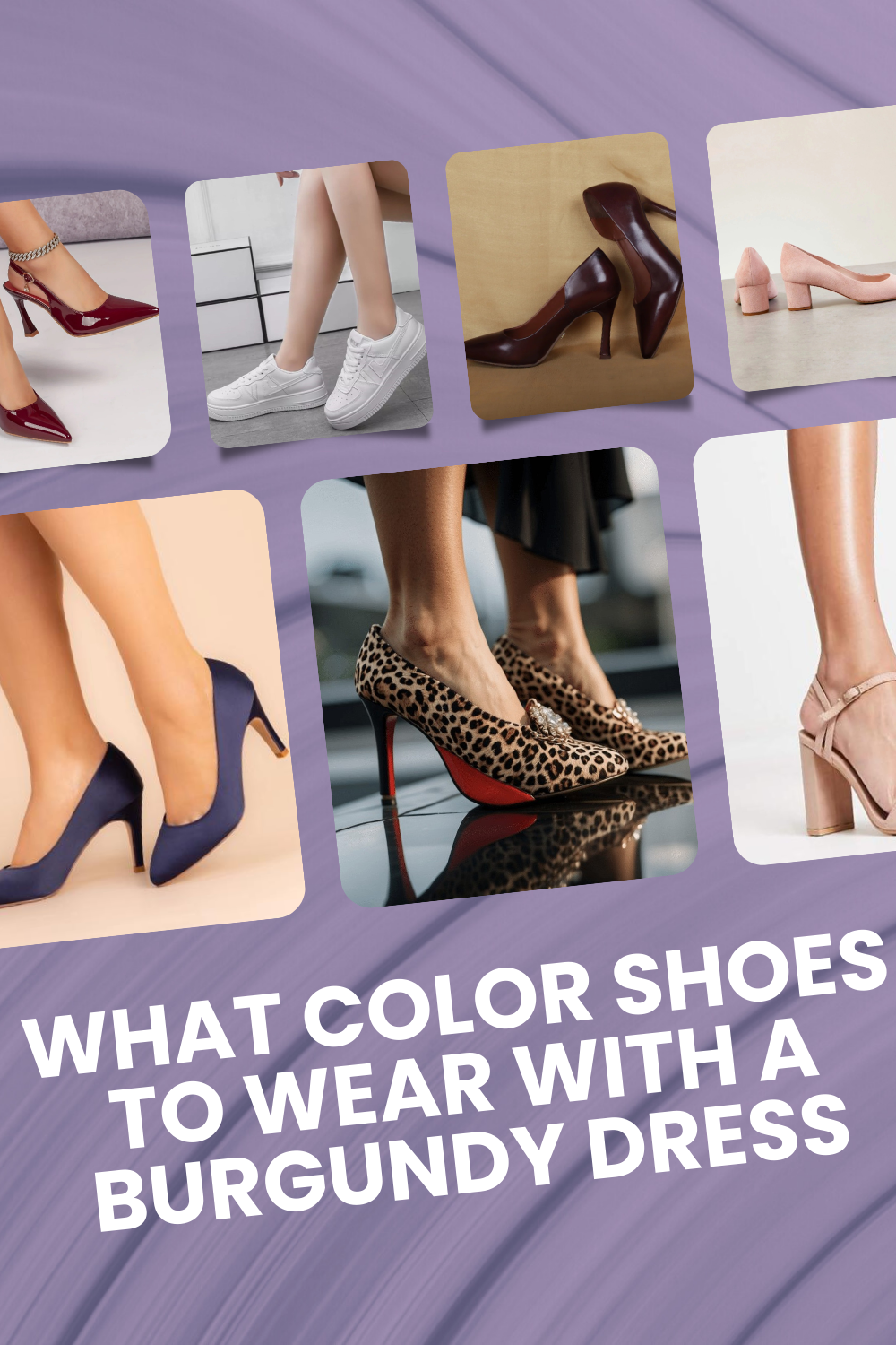 What Color Shoes to Wear with a Burgundy Dress