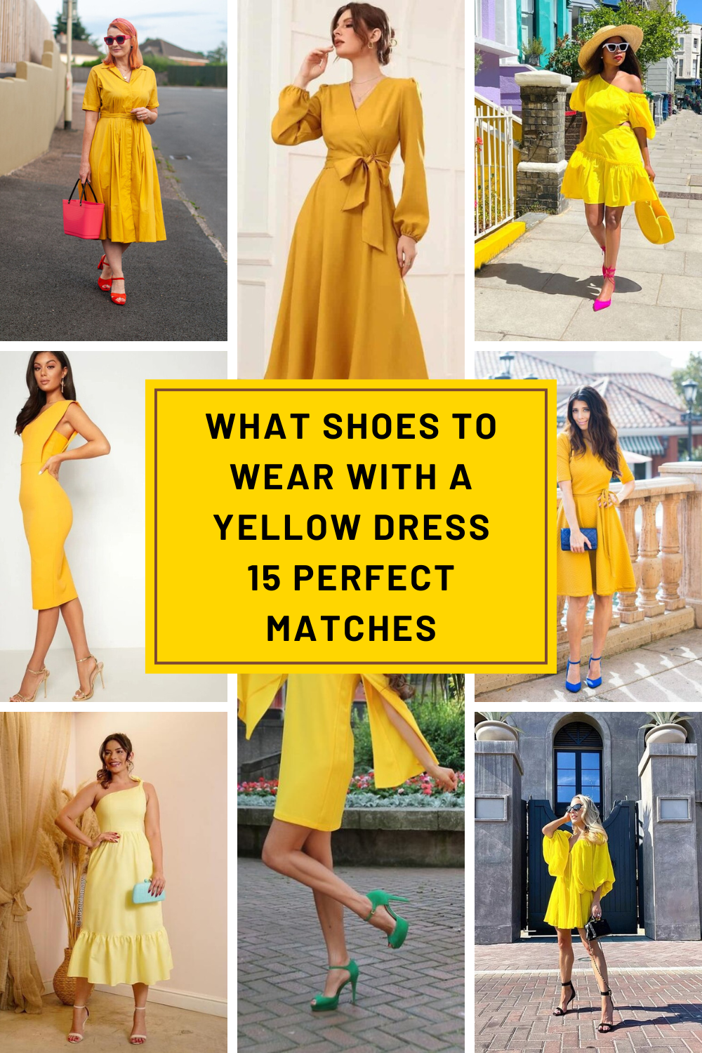 What Shoes to Wear with a Yellow Dress