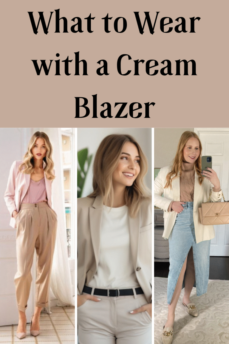 What to Wear with a Cream Blazer