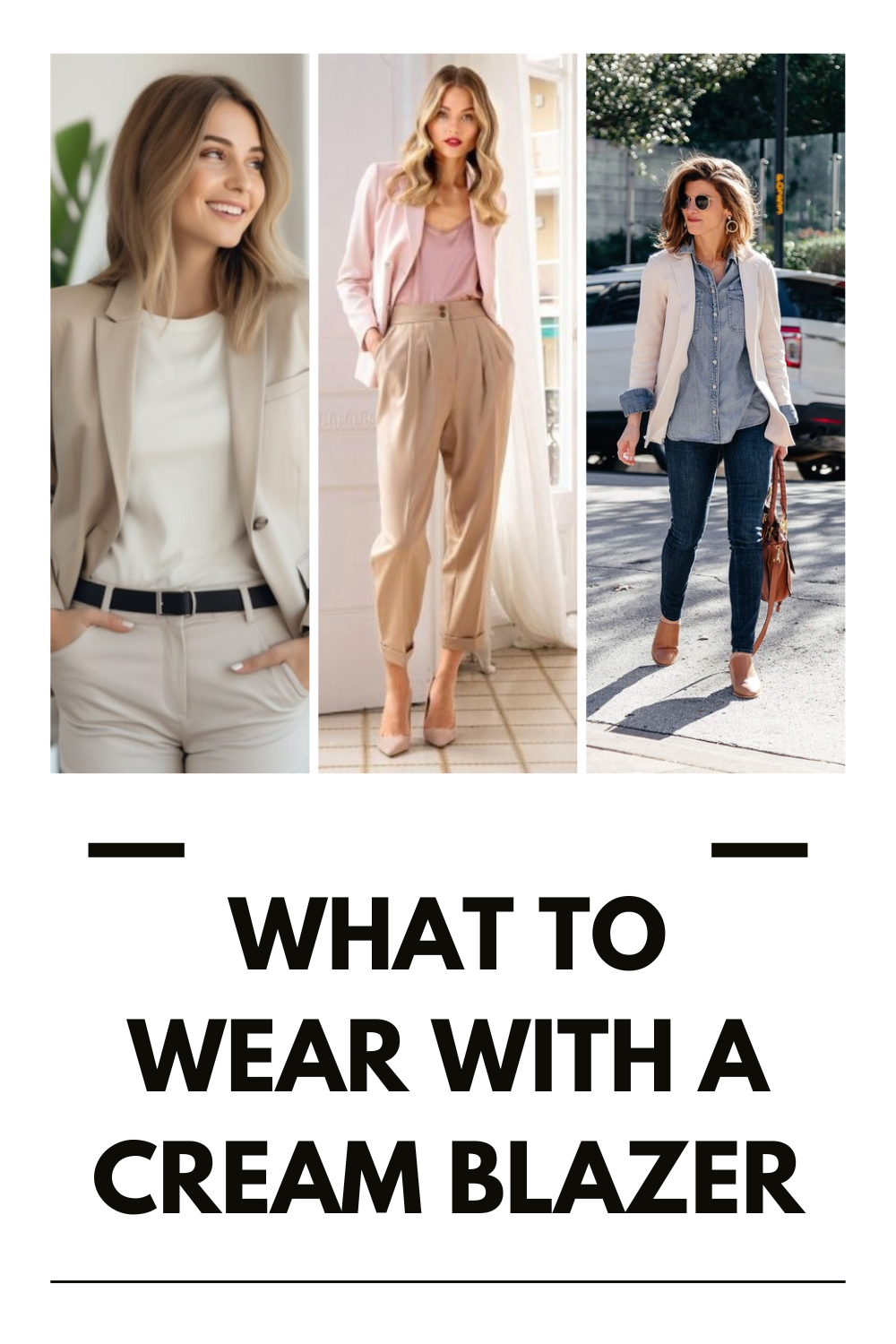 What to Wear with a Cream Blazer