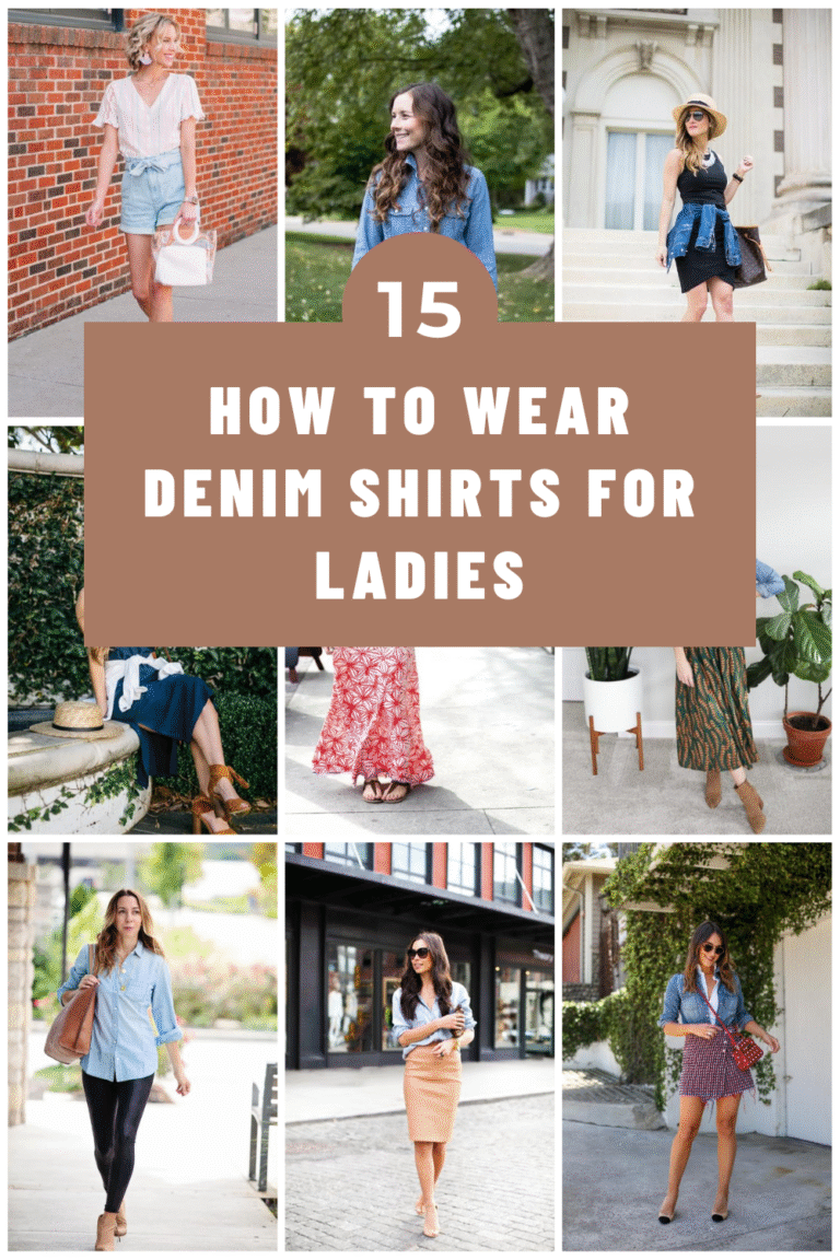 How to Wear Denim Shirts for Ladies