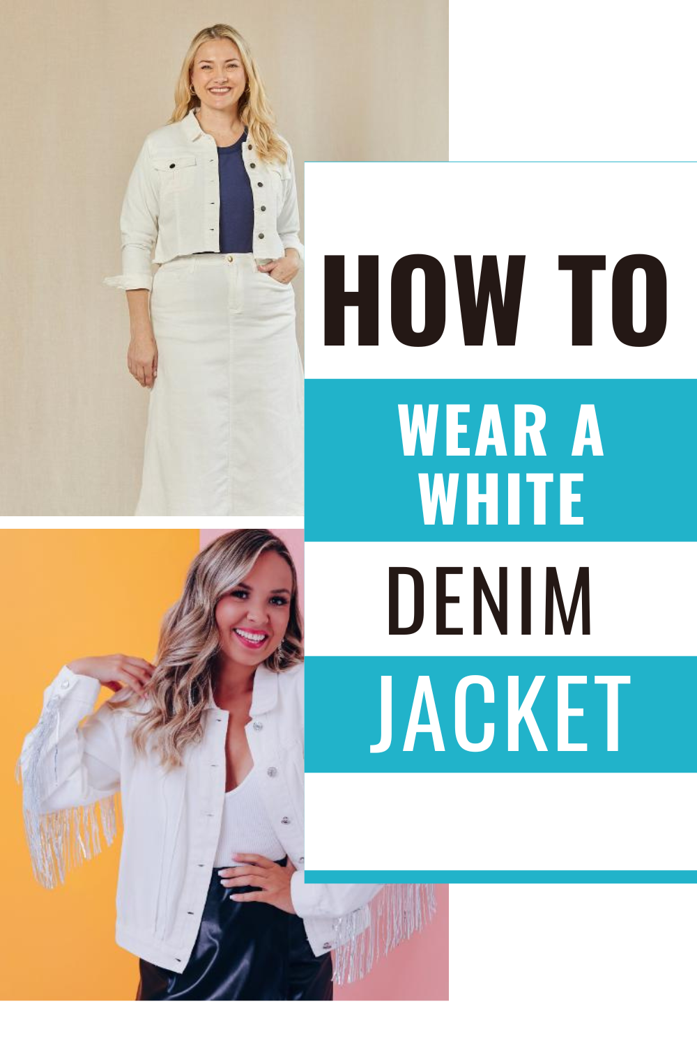 How to Wear a White Denim Jacket