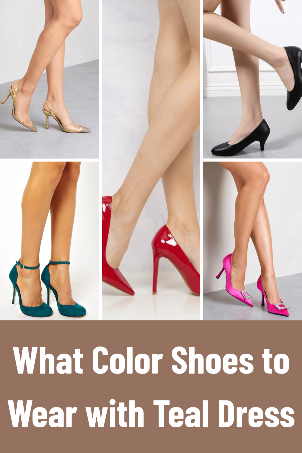 What Color Shoes to Wear with Teal Dress