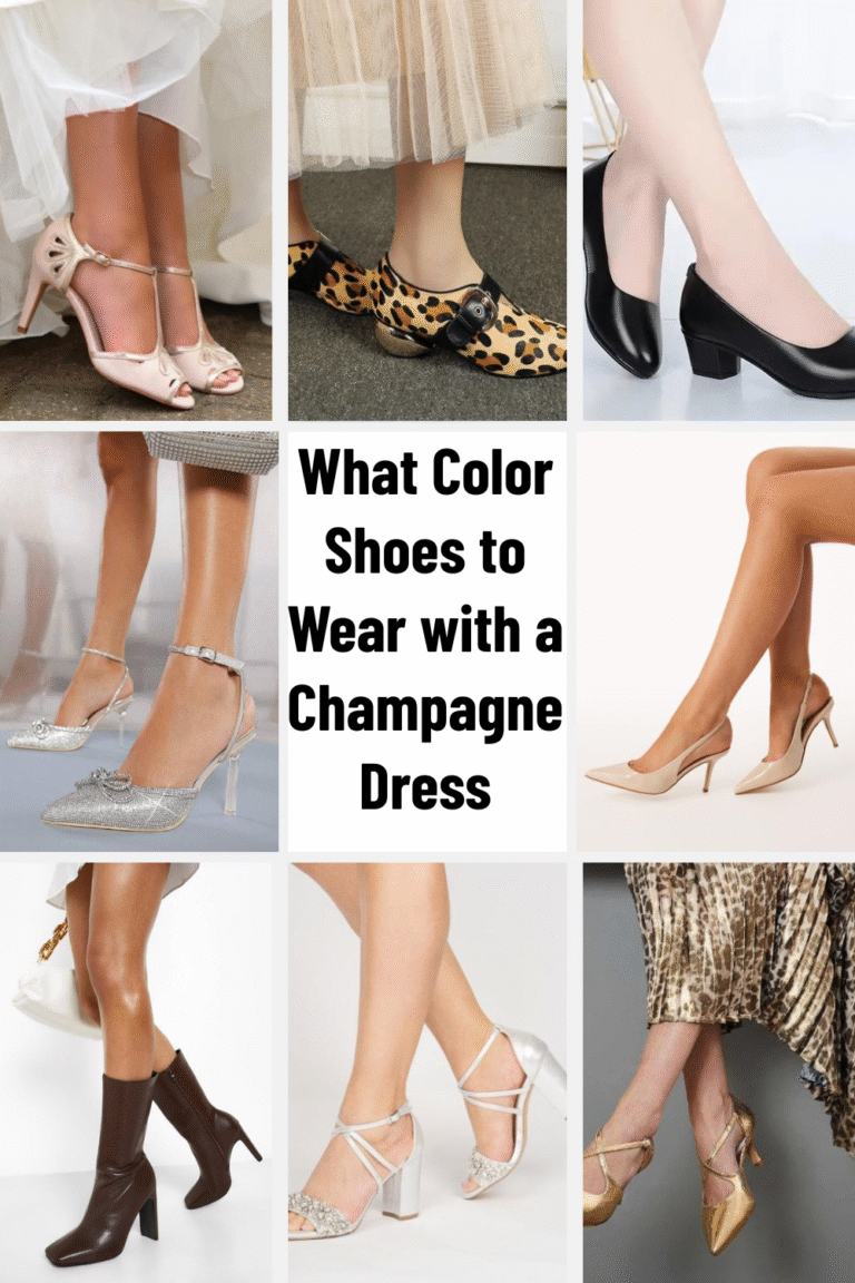 What Color Shoes to Wear with a Champagne Dress