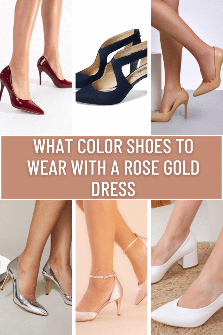 What Color Shoes to Wear with a Rose Gold Dress