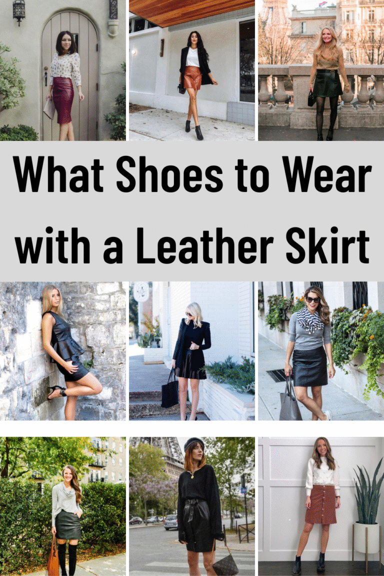 What Shoes to Wear with a Leather Skirt