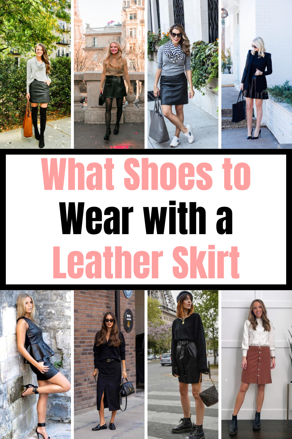 What Shoes to Wear with a Leather Skirt