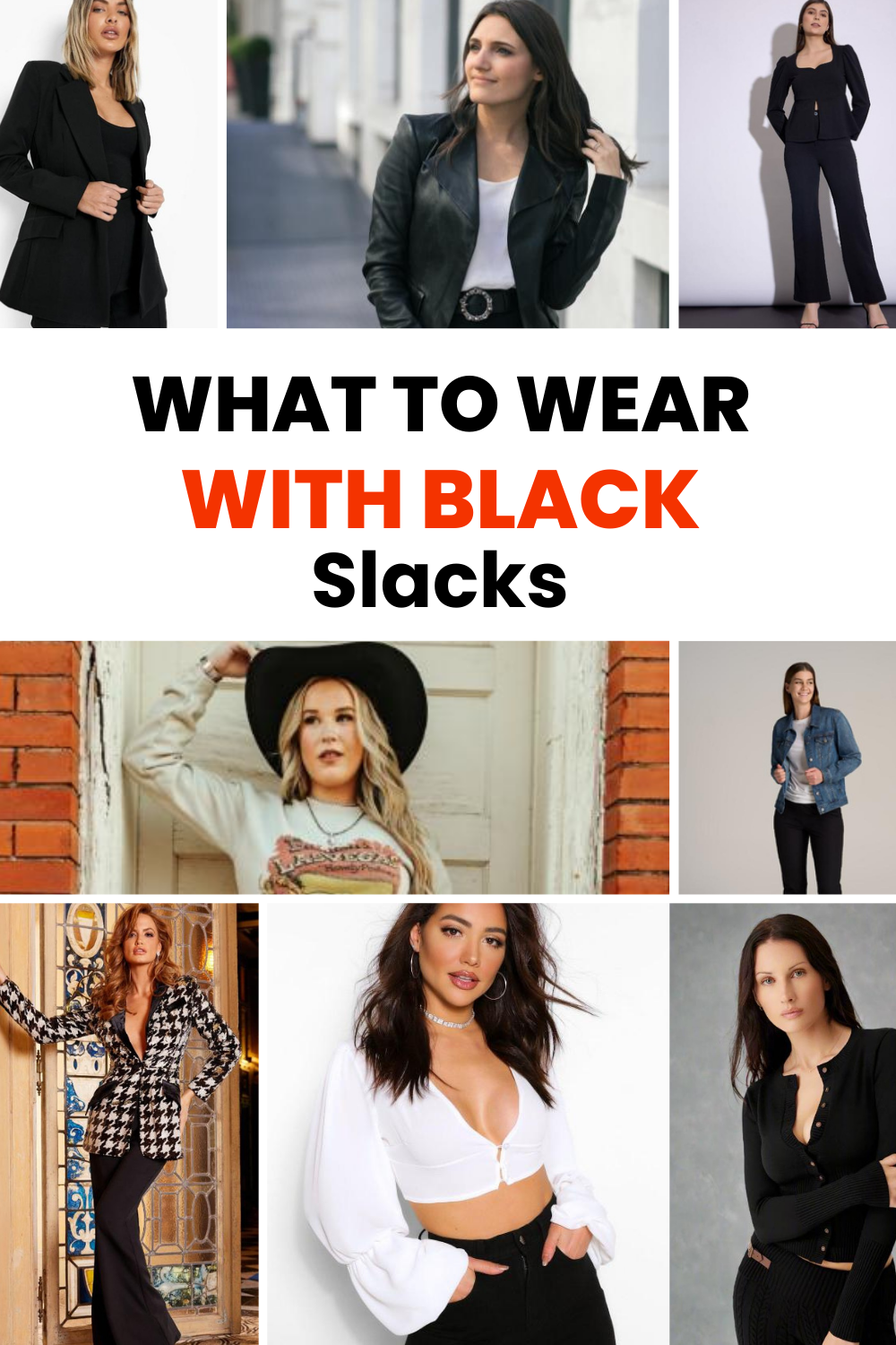 What to Wear with Black Slacks