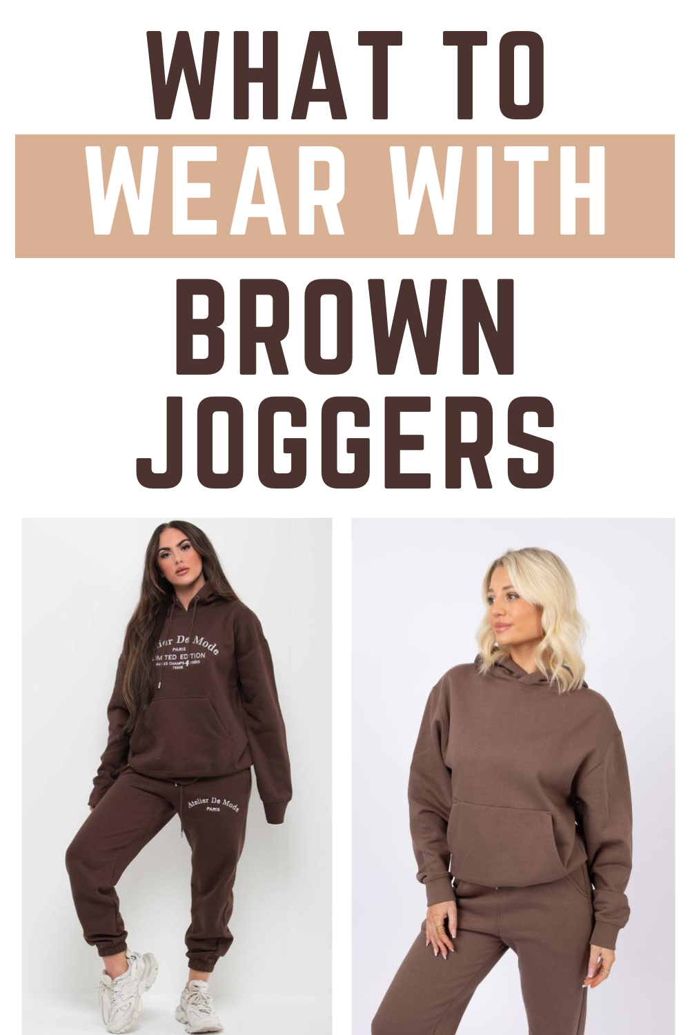 What to Wear with Brown Joggers