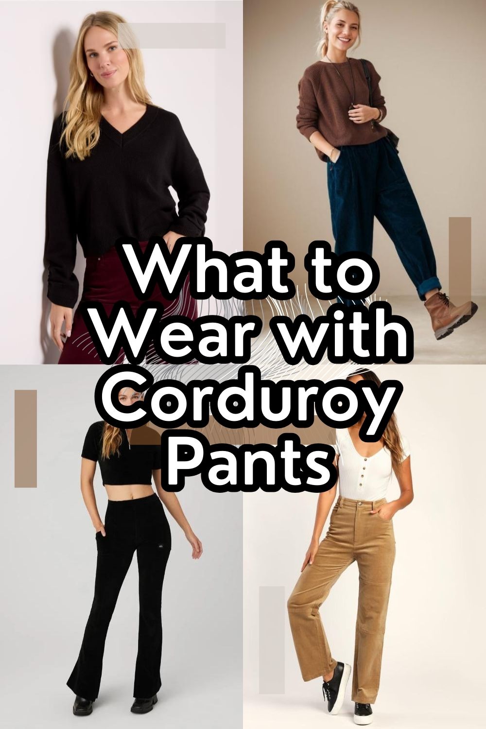 What to Wear with Corduroy Pants