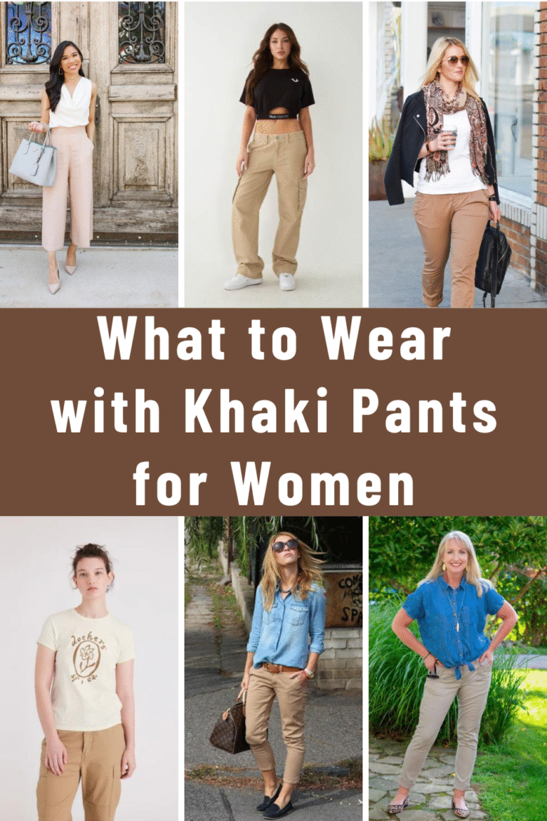 What to Wear with Khaki Pants for Women