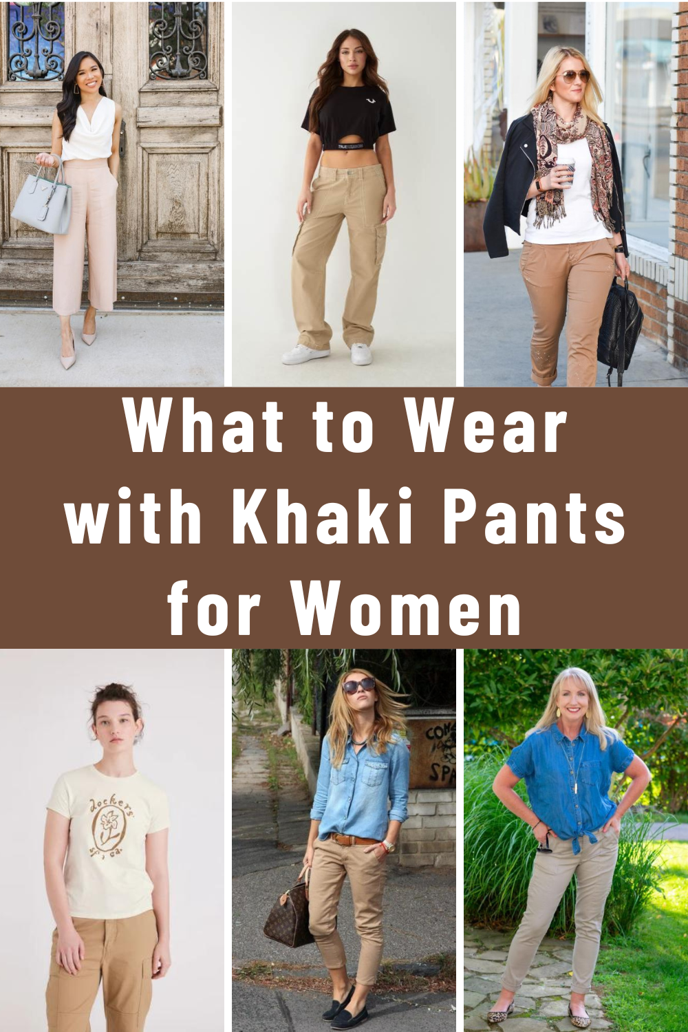 What to Wear with Khaki Pants for Women