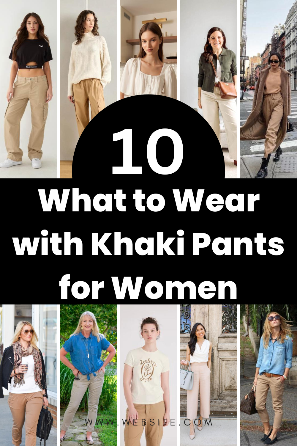 What to Wear with Khaki Pants for Women