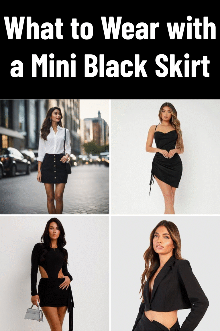 What to Wear with a Mini Black Skirt