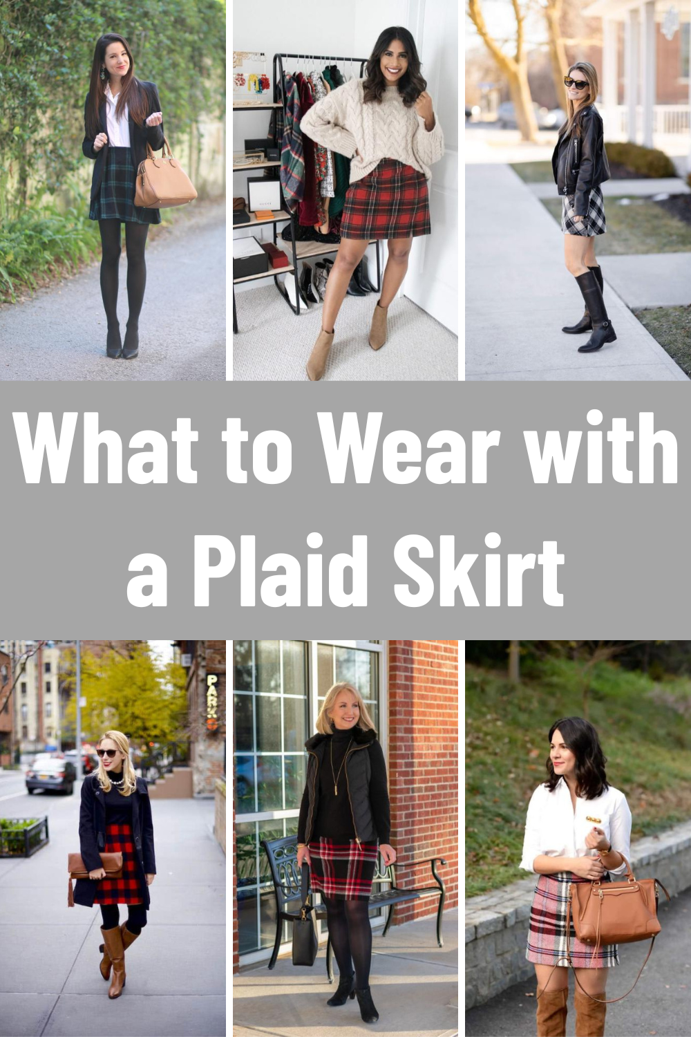 What to Wear with a Plaid Skirt