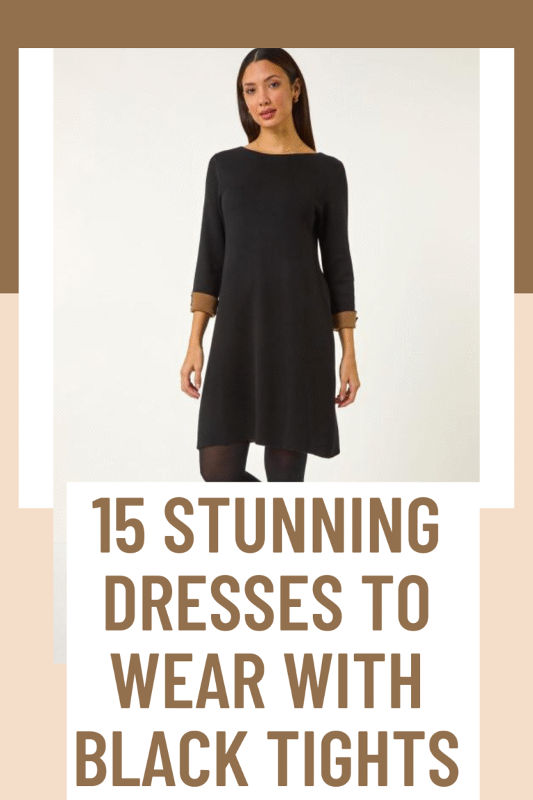 15 Stunning Dresses to Wear with Black Tights