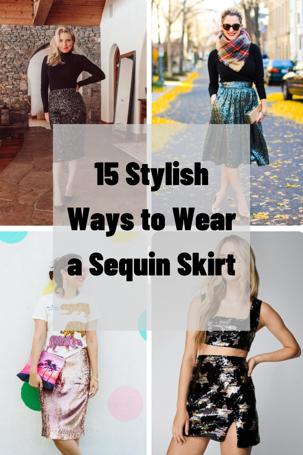 15 Stylish Ways to Wear a Sequin Skirt