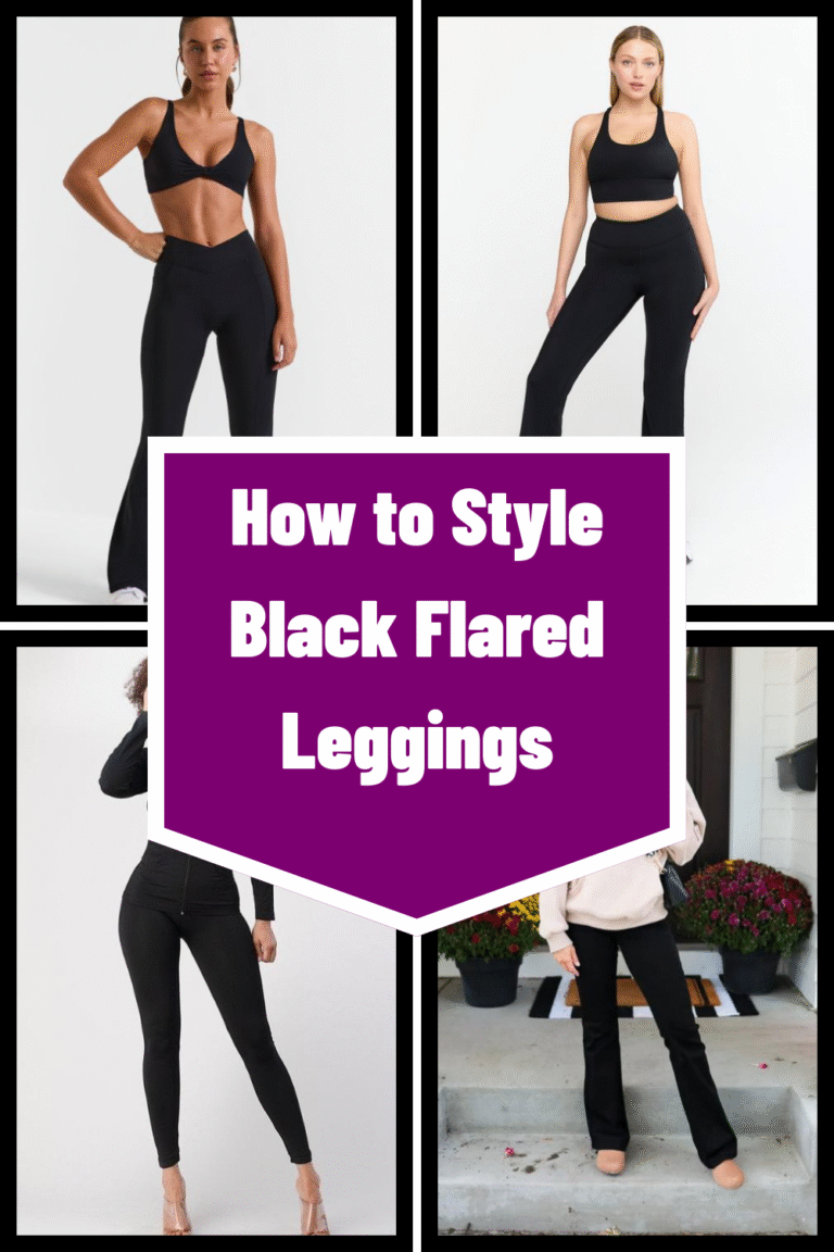 How to Style Black Flared Leggings