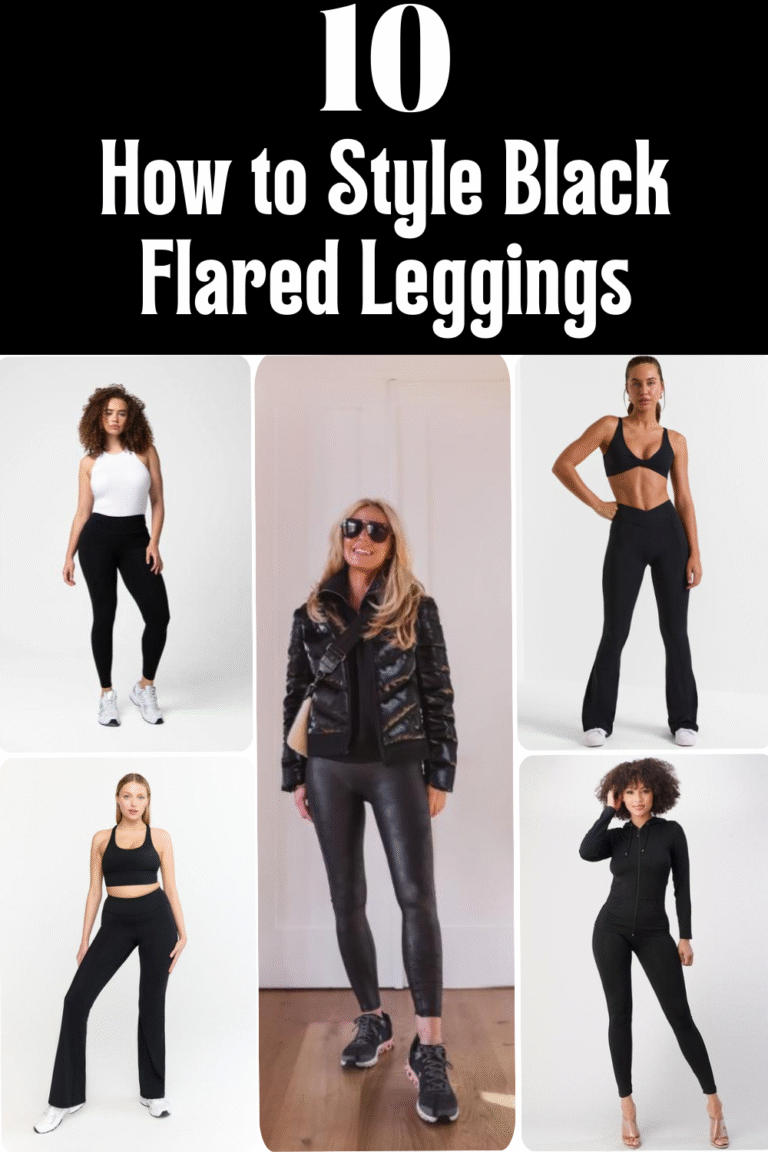 How to Style Black Flared Leggings
