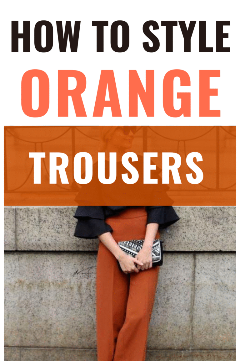 How to Style Orange Trousers