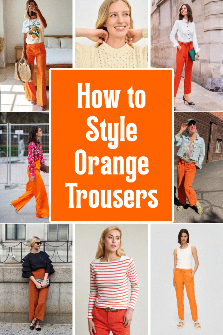 How to Style Orange Trousers