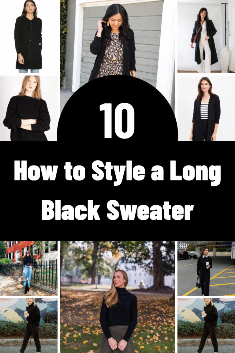 How to Style a Long Black Sweater