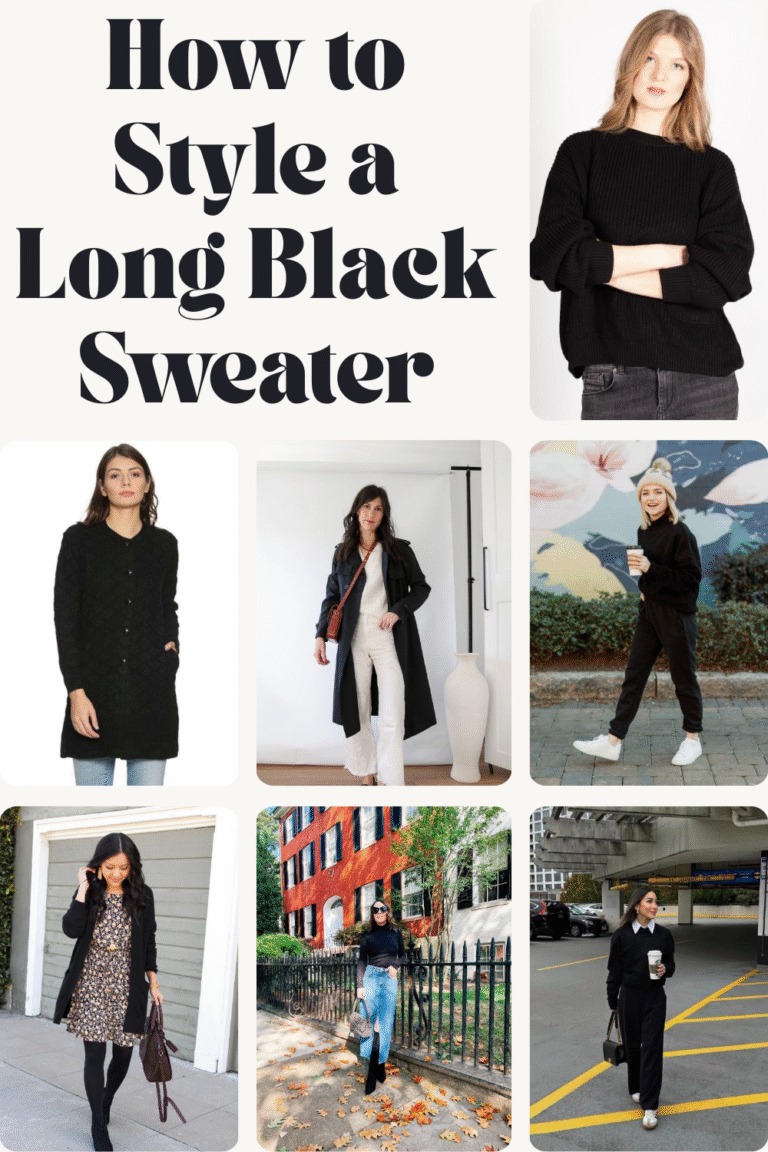 How to Style a Long Black Sweater