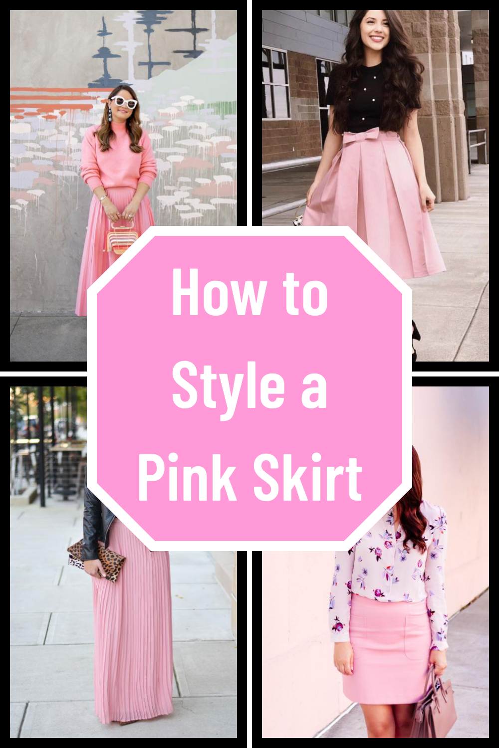 How to Style a Pink Skirt