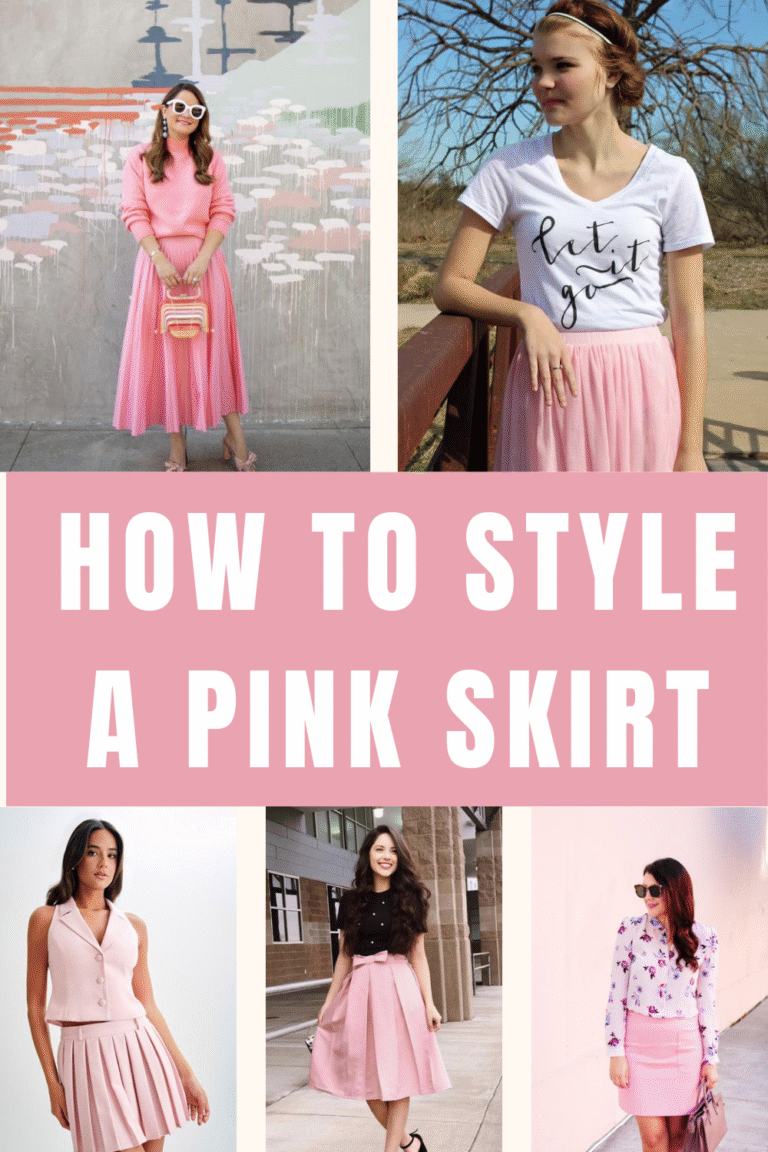 How to Style a Pink Skirt