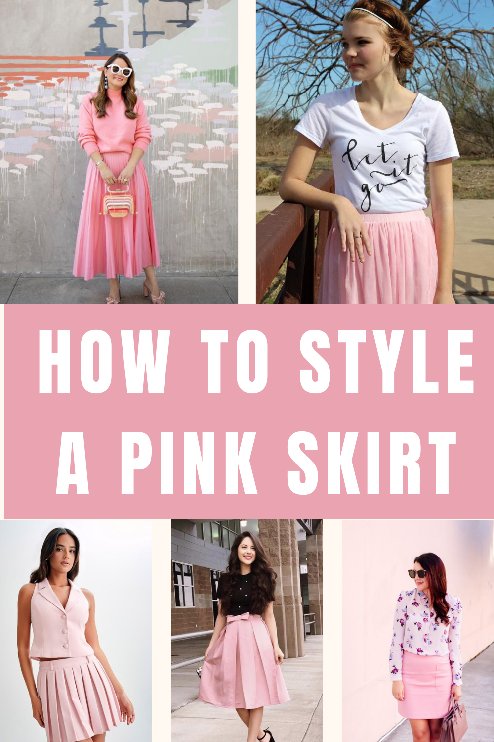 How to Style a Pink Skirt