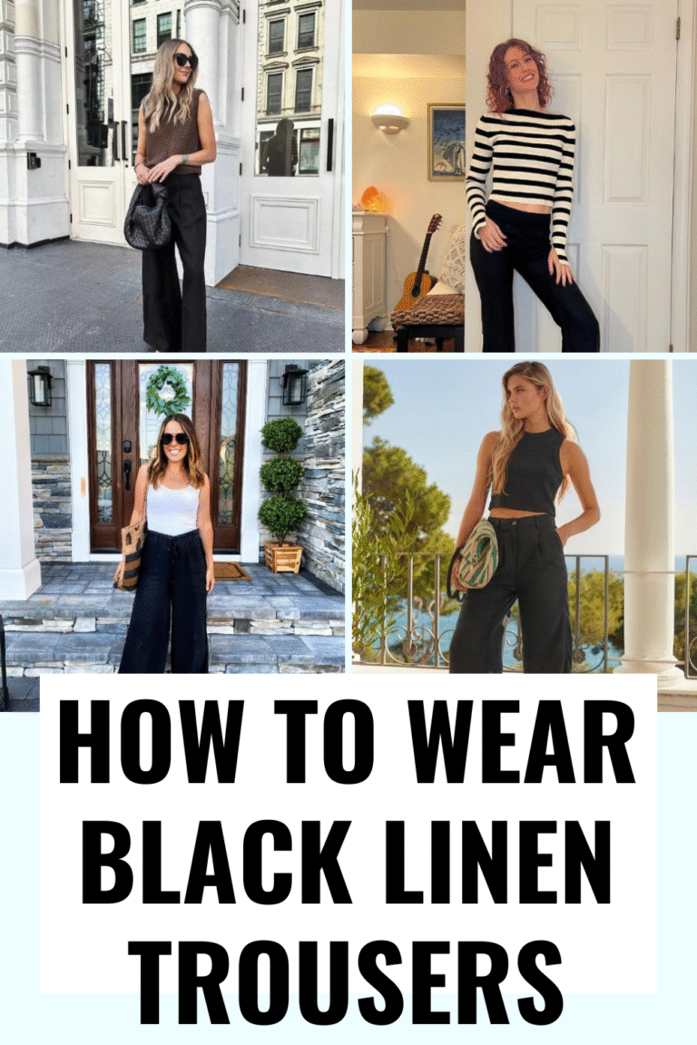 How to Wear Black Linen Trousers