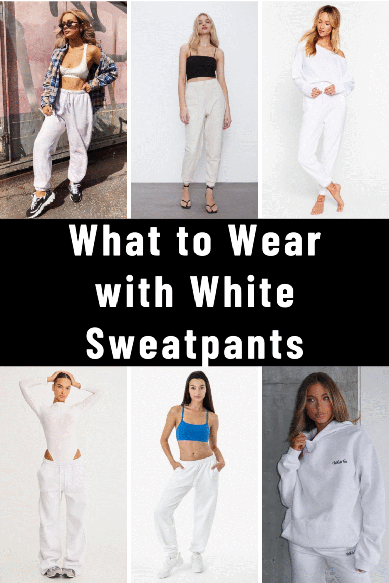 What to Wear with White Sweatpants