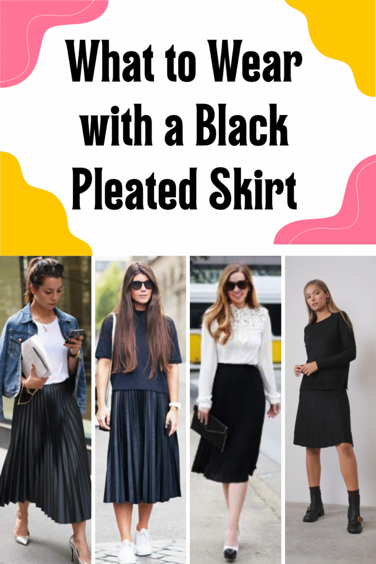 What to Wear with a Black Pleated Skirt