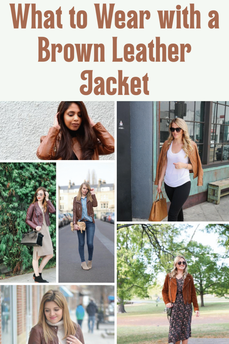 What to Wear with a Brown Leather Jacket