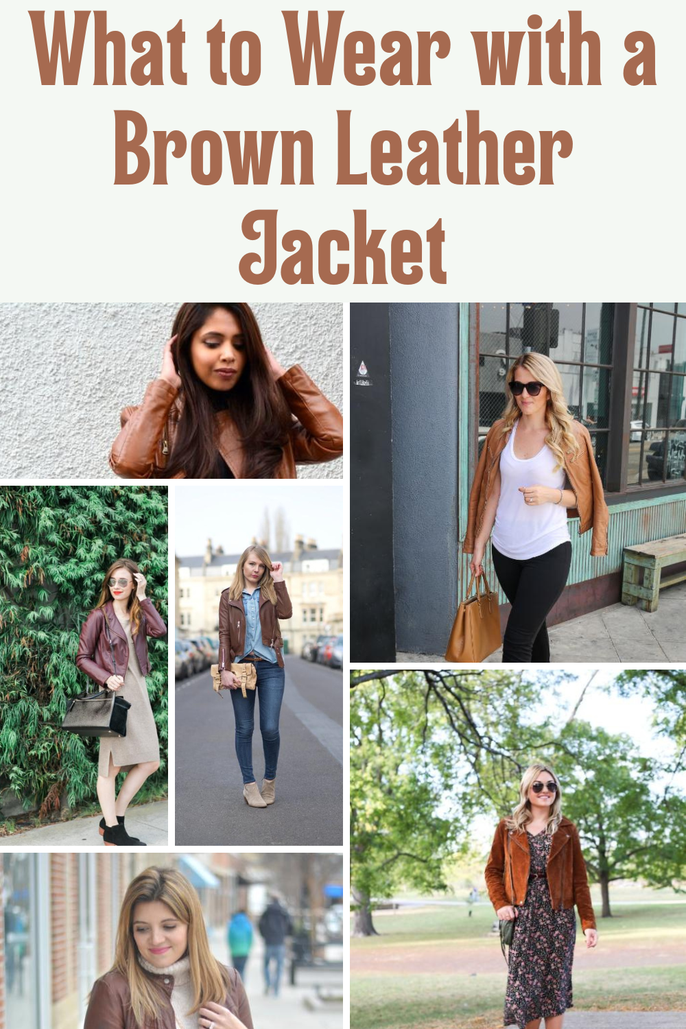 What to Wear with a Brown Leather Jacket