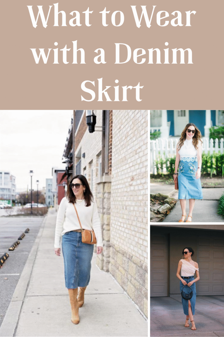 What to Wear with a Denim Skirt