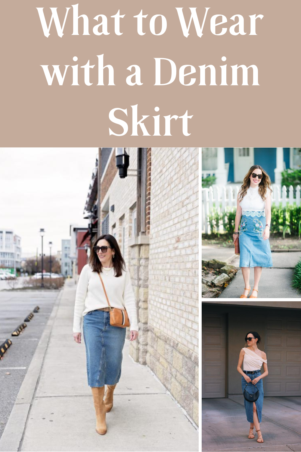 What to Wear with a Denim Skirt