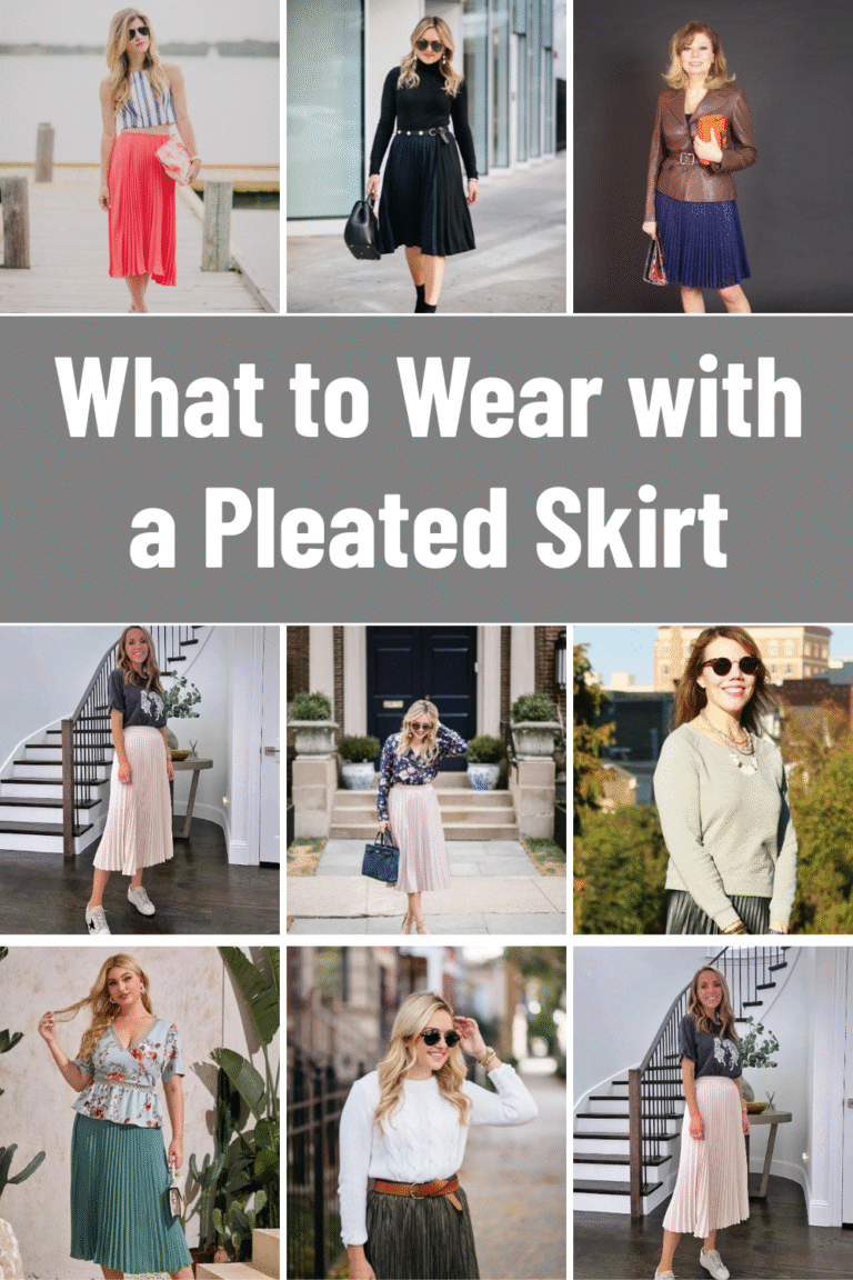 What to Wear with a Pleated Skirt