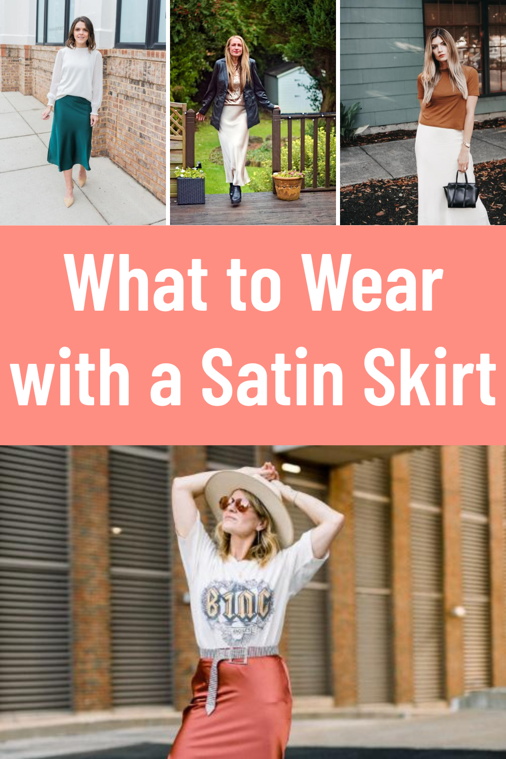 What to Wear with a Satin Skirt