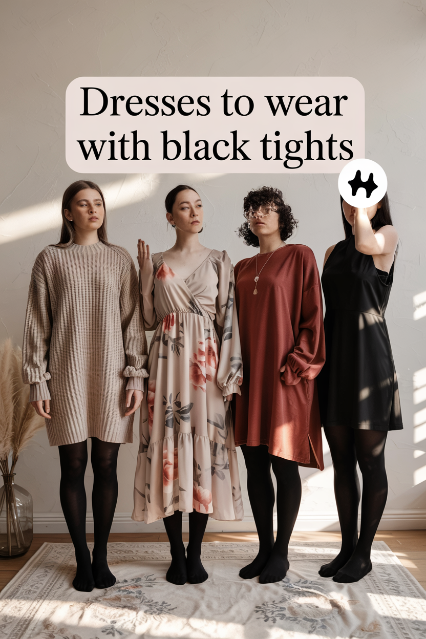 dresses to wear with black tights